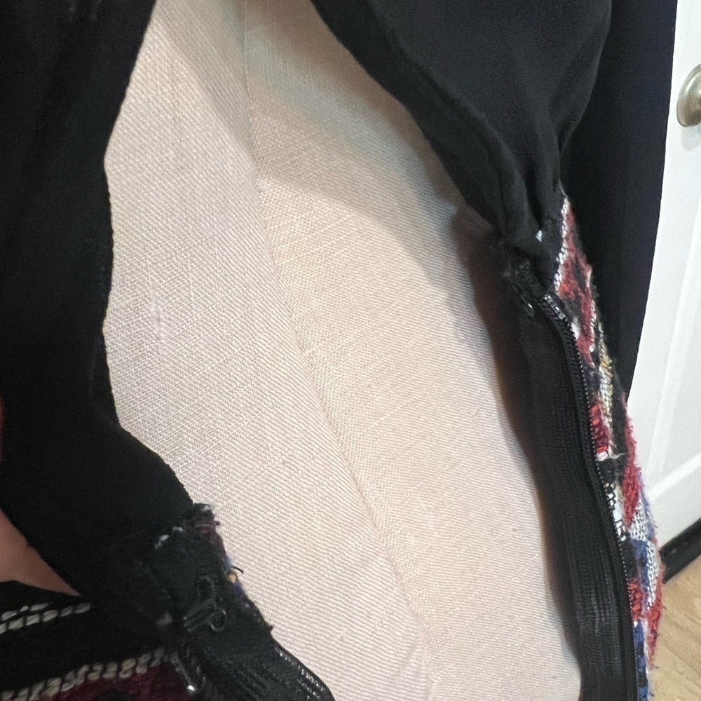 Re-Named Two Textures, Black With Colorful Skirt … - image 5